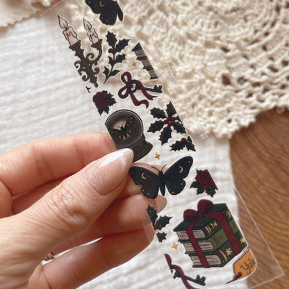 [ Double Sided ] Bookmark UV DTF Decal | Magical Dark Academy