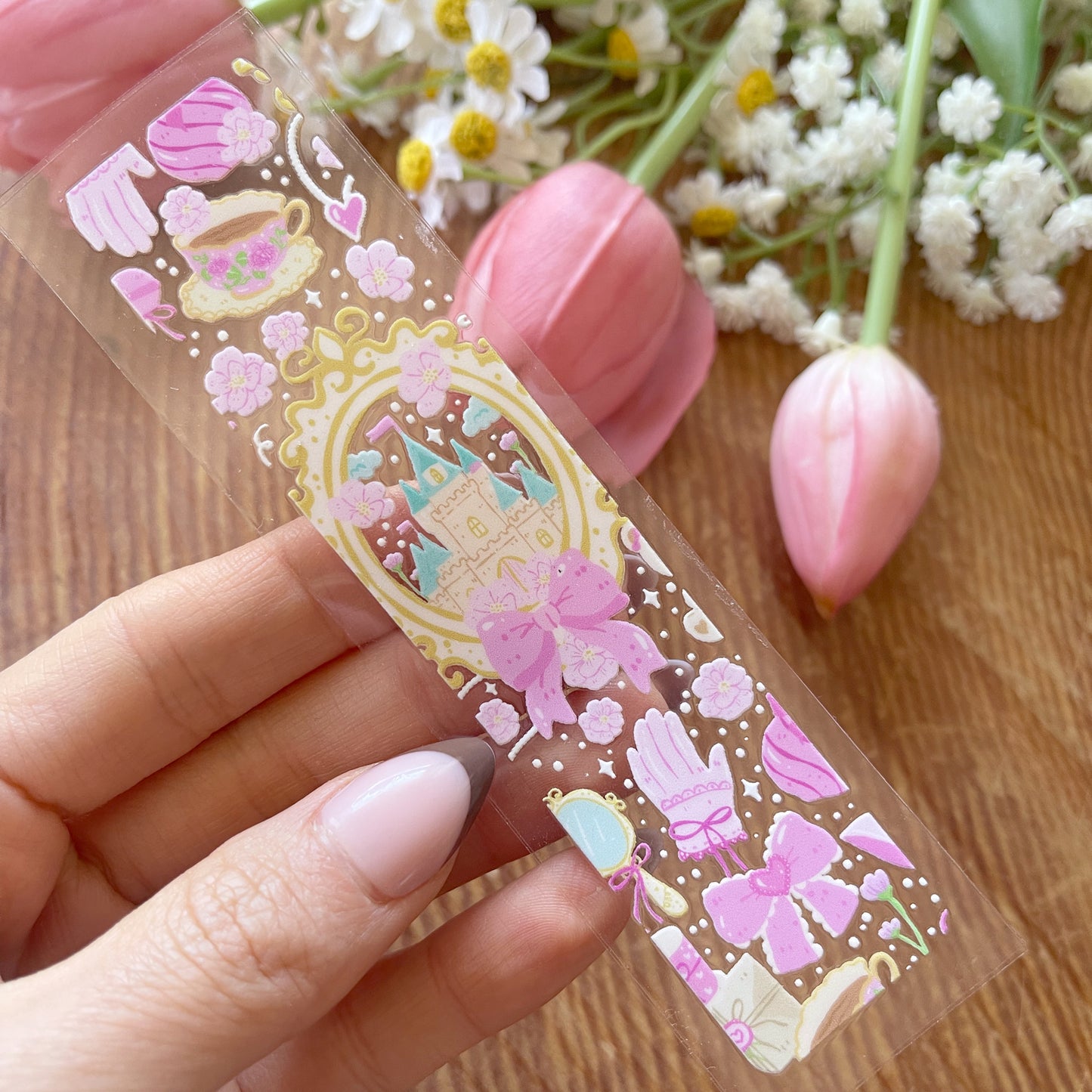 [ Double Sided ] Bookmark UV DTF Decal | Coquette Princess