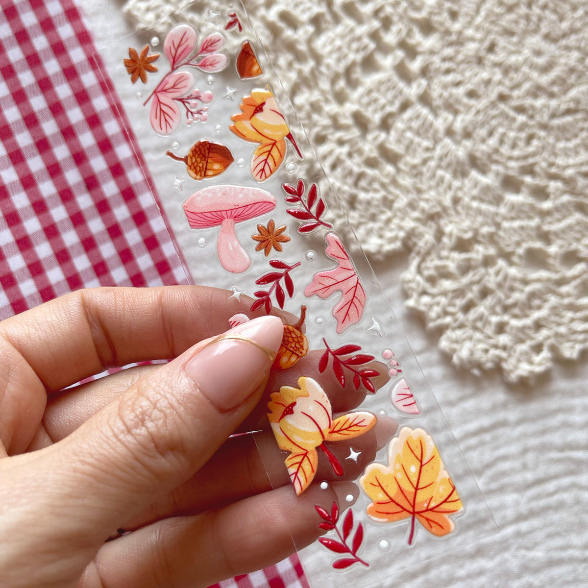 [ Double Sided ] Bookmark UV DTF Decal | Autumn Forest Magic