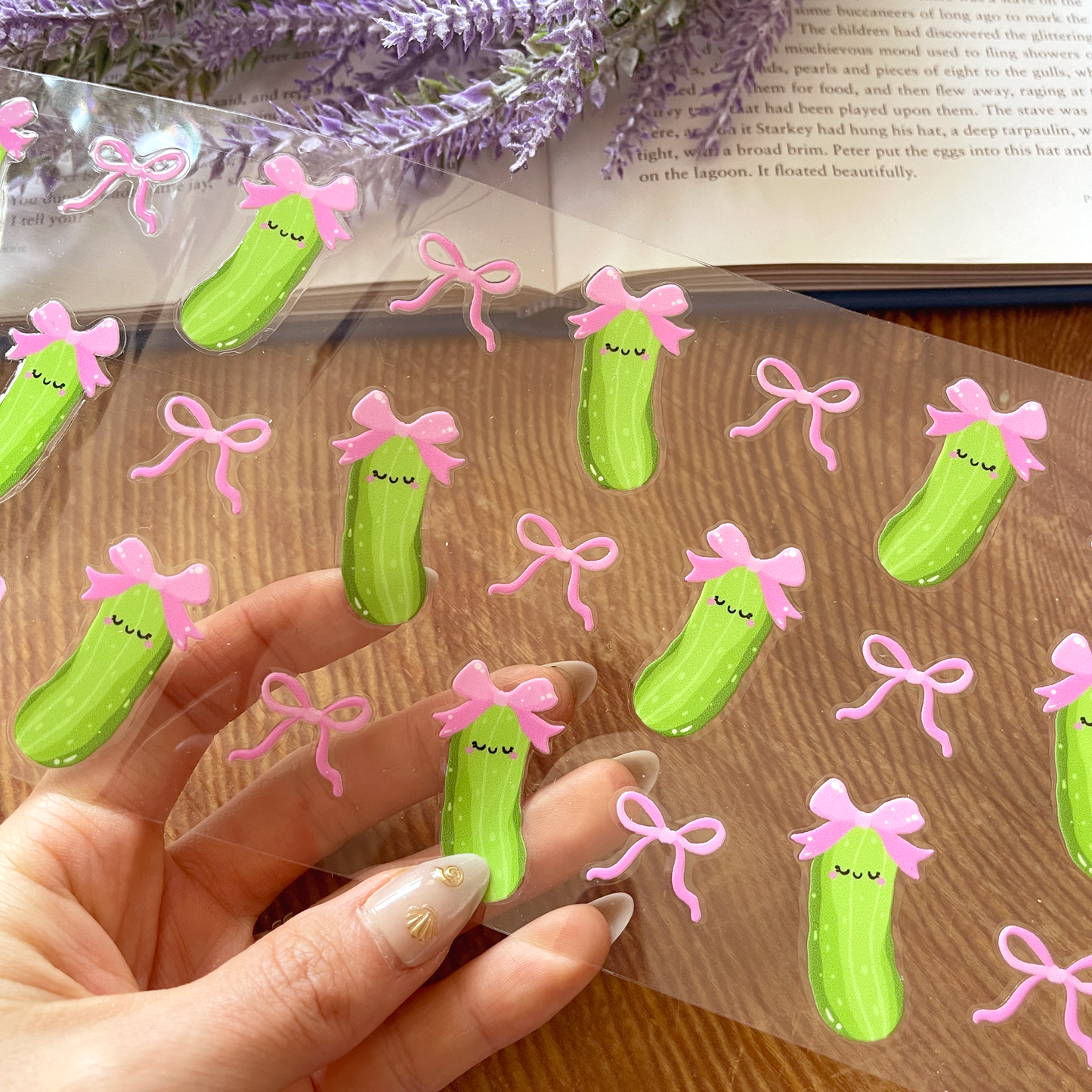 [ Double Sided ] 16oz Cup UV DTF Decal | Coquette Pickles