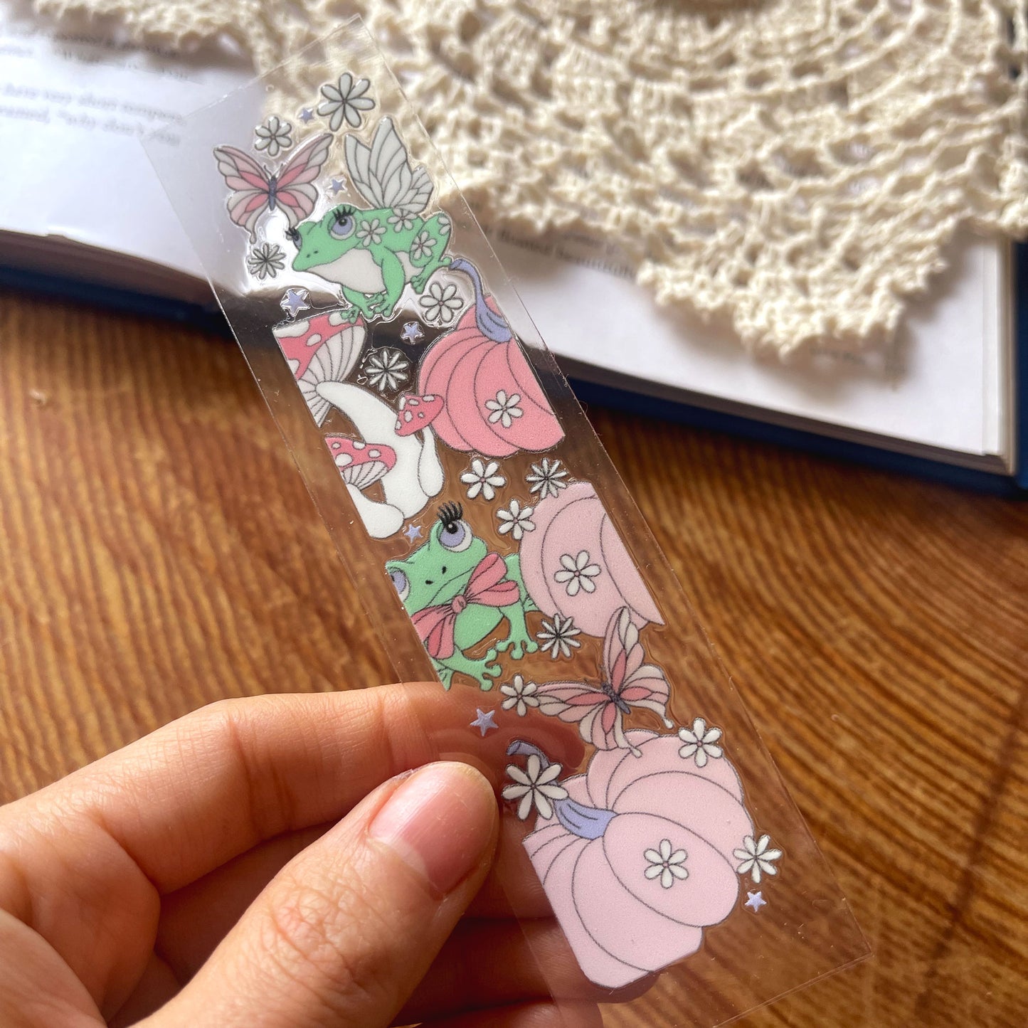 [ Double Sided ] Bookmark UV DTF Decal | Magical Pumpkin