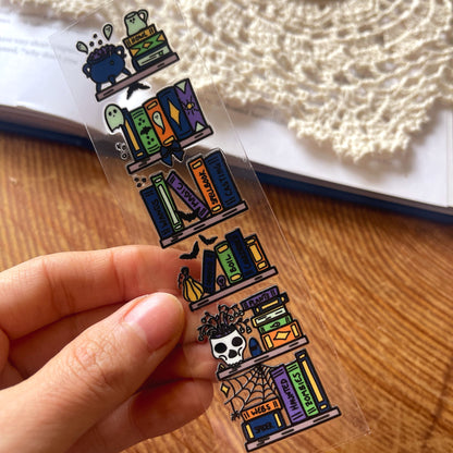 [ Double Sided ] Bookmark UV DTF Decal | Spooky Library