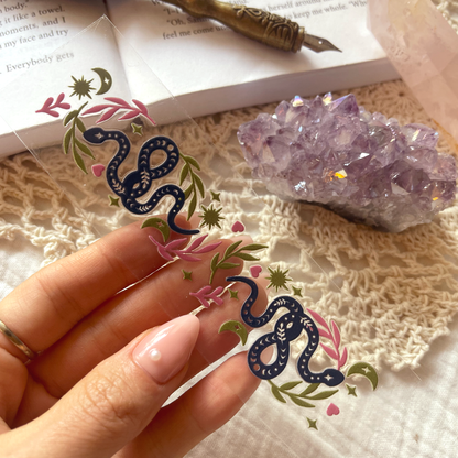 [ Double Sided ] Bookmark UV DTF Decal | Mystic Snake