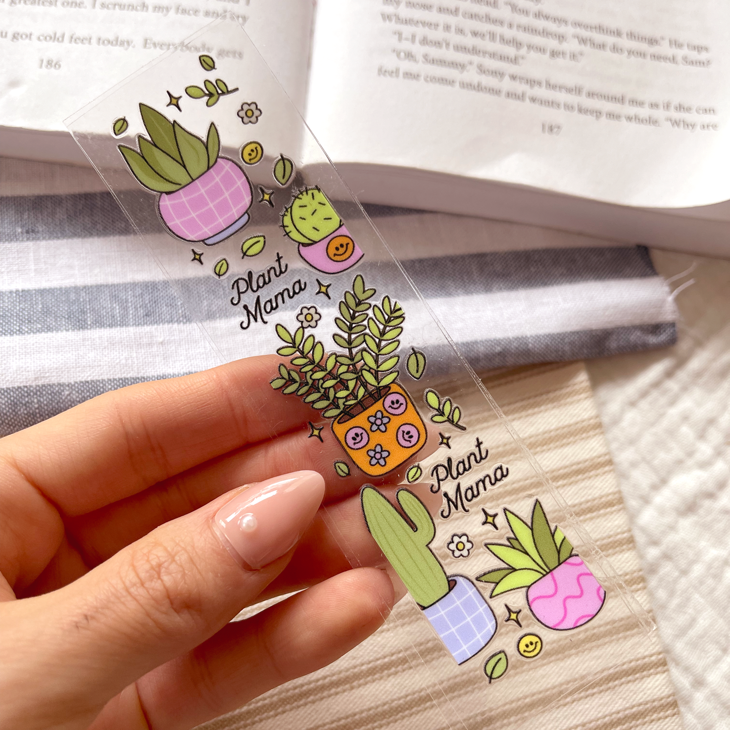 [ Double Sided ] Bookmark UV DTF Decal | Plant Mama