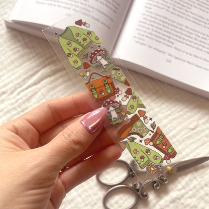 [ Double Sided ] Bookmark UV DTF Decal | Cozy Fall Mushroom