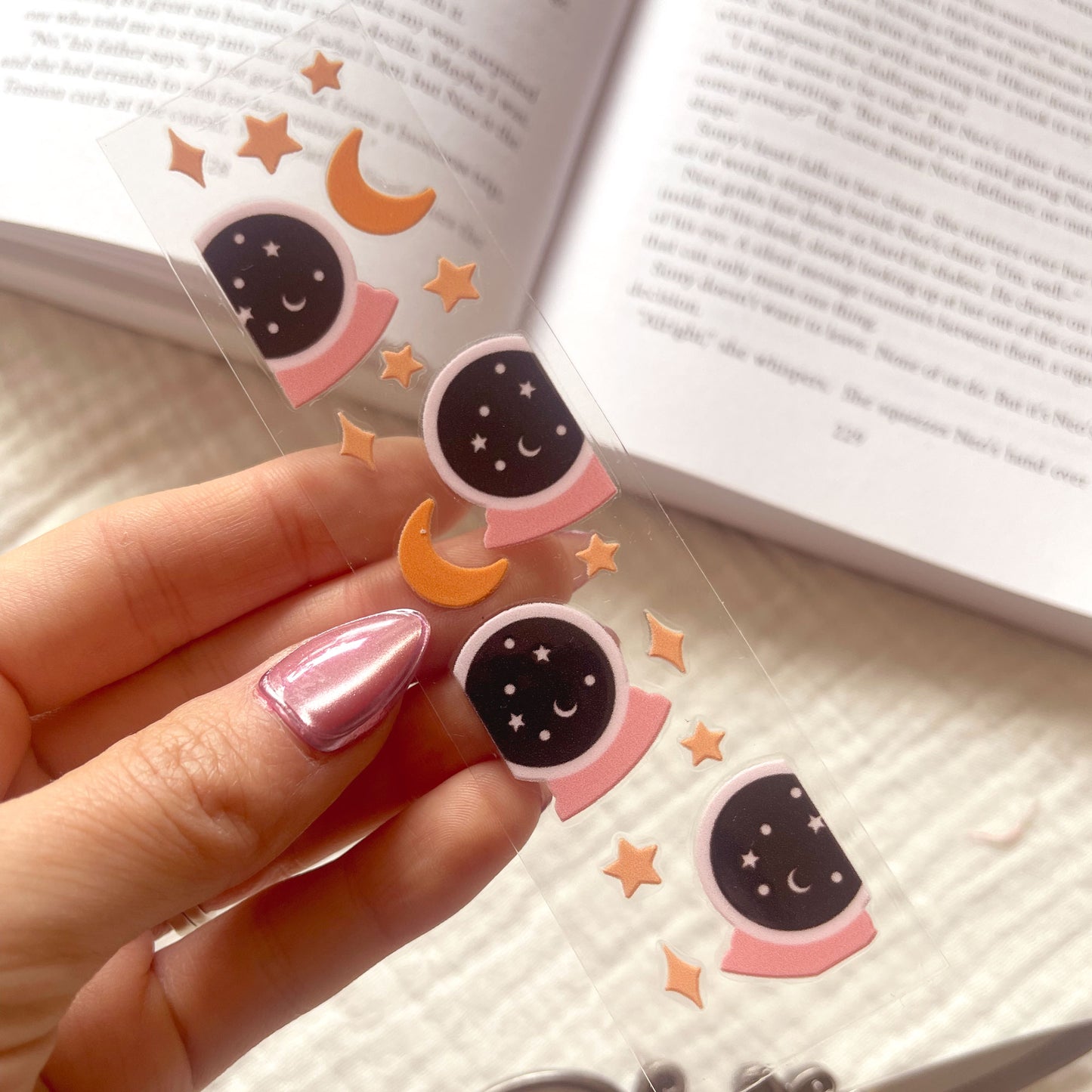 [ Double Sided ] Bookmark UV DTF Decal | Fortune Teller