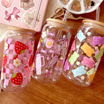 [ Double Sided ] 16oz Cup UV DTF Decal | Magical Gingerbread House