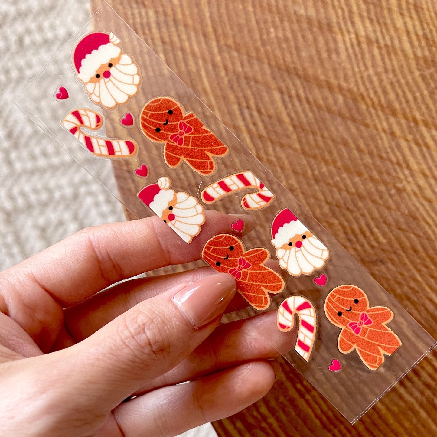 [ Double Sided ] Christmas Bookmark Decal | Conchas Christmas