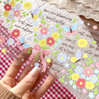 [ Double Sided ] 16oz Cup UV DTF Decal | Worthy Affirmation)