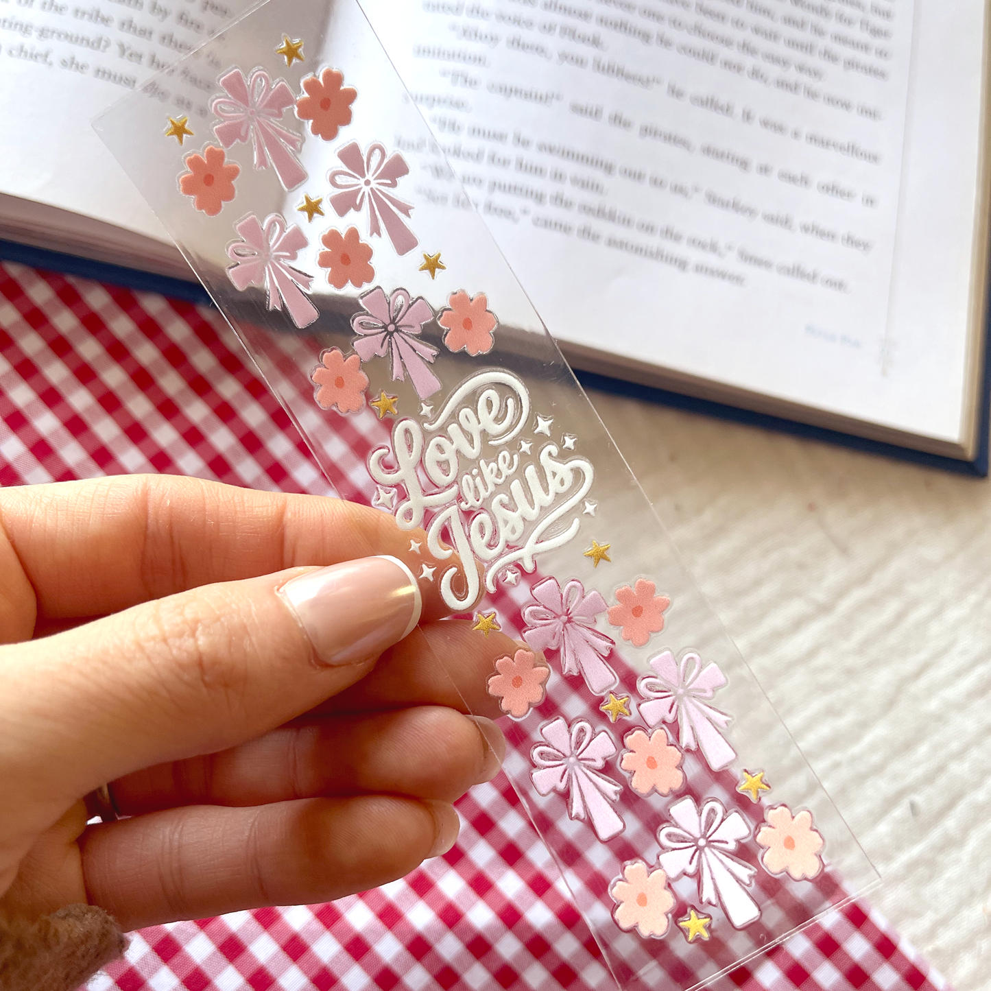 [ Double Sided ] Bookmark UV DTF Decal | Love Like Jesus