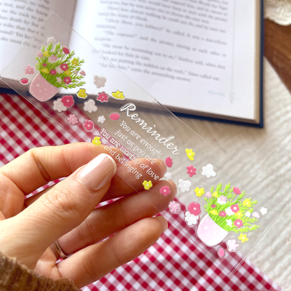 [ Double Sided ] Bookmark UV DTF Decal | Reminder You Are Enough