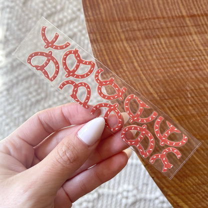 [ Double Sided ] Bookmark UV DTF Decal | Pretzel