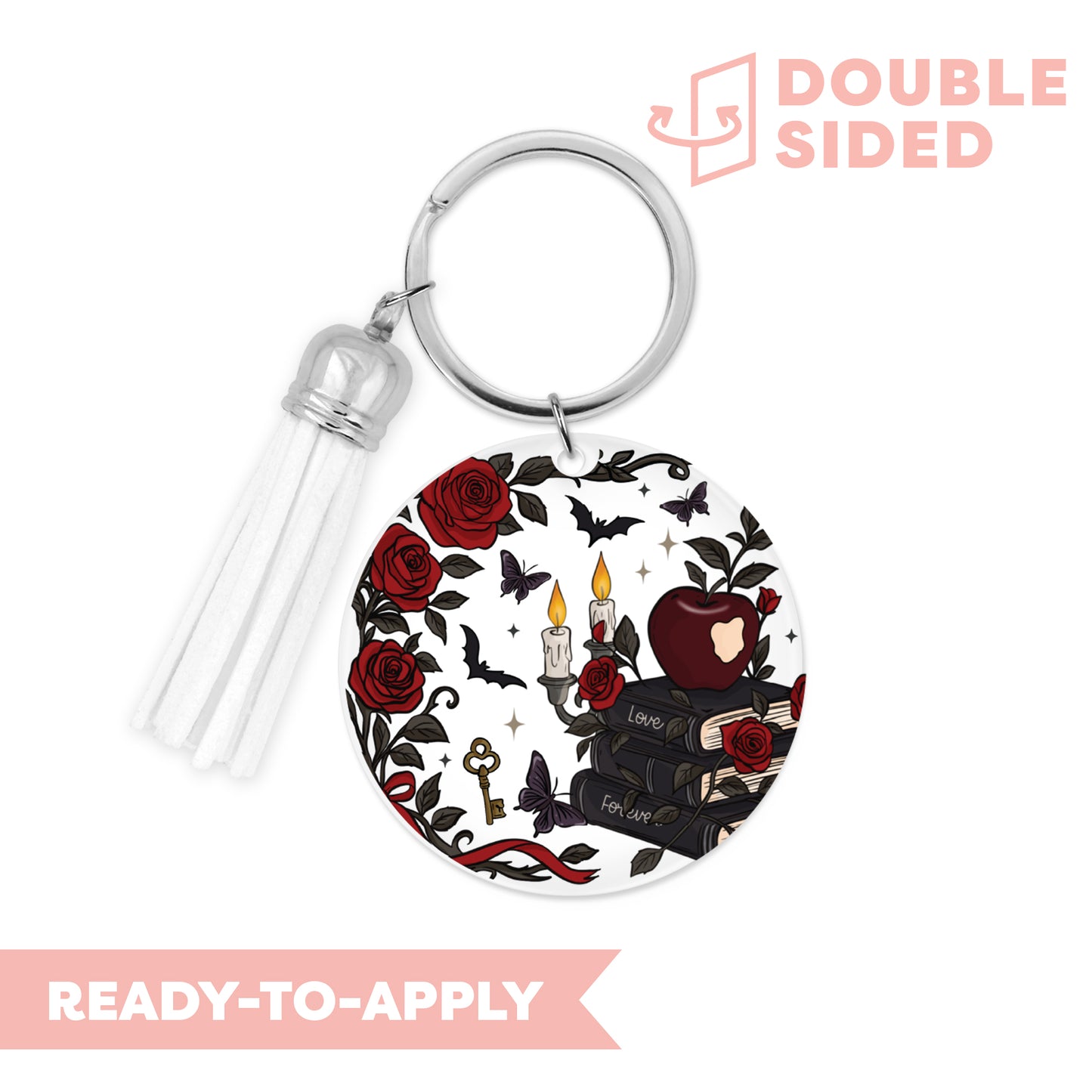 [ Double Sided ] Circle UV DTF Decal | Sweet Poisoned Apple