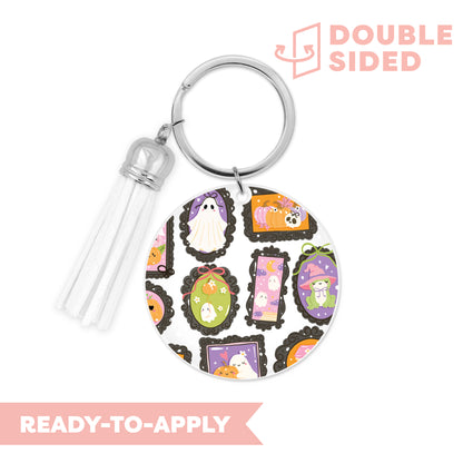 [ Double Sided ] Circle UV DTF Decal | Halloween Gallery