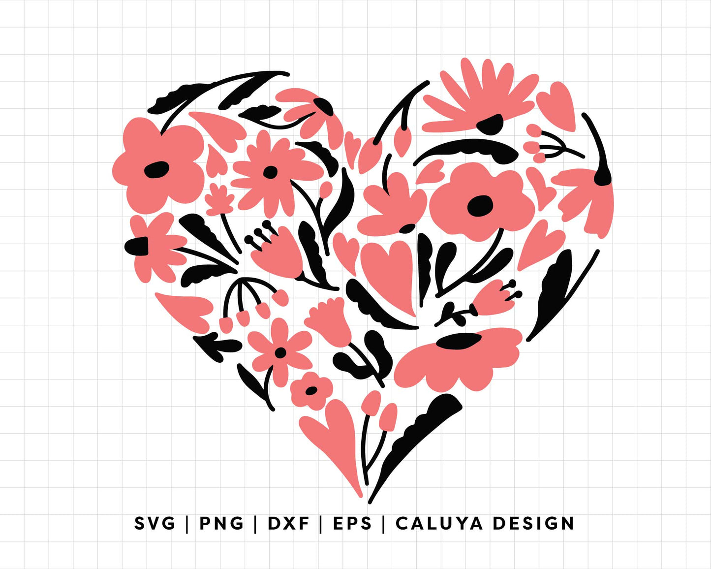 FREE Floral Heart SVG | Valentine's Day SVG