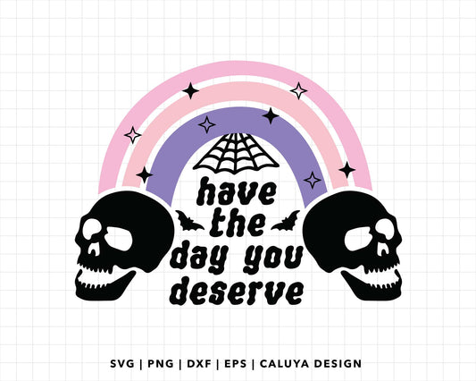 FREE Skull Rainbow SVG | Halloween Rainbow SVG For Sticker Making, shirt making, decal making with Cricut