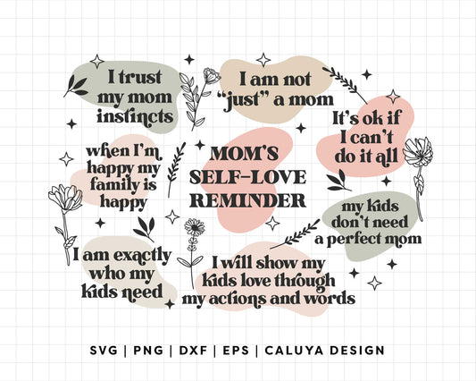 FREE Mom Affirmation SVG | Mom Daily Reminder SVG