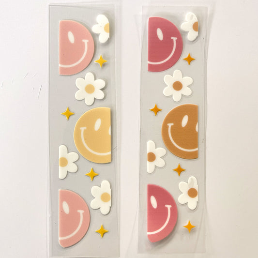 OOPSIES UV DTF | Classic Smiley Bookmark Decal