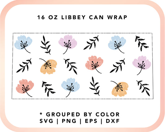 16oz Libbey Can Cup Wrap  Happy Santa Wrap SVG – Caluya Design