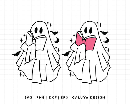 FREE Reading Ghost SVG | Sheet Ghost SVG