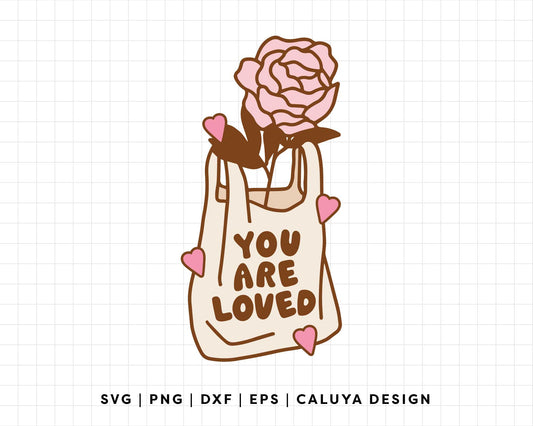 FREE You Are Loved SVG | Wildflower SVG