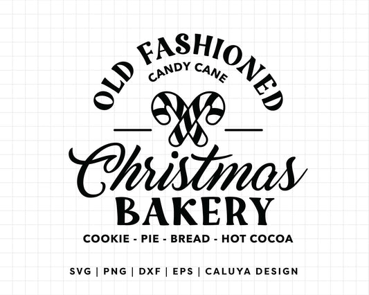 FREE Christmas Bakery SVG | Candy Cane SVG