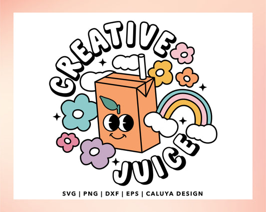 Creative Juice SVG | Retro Flower SVG