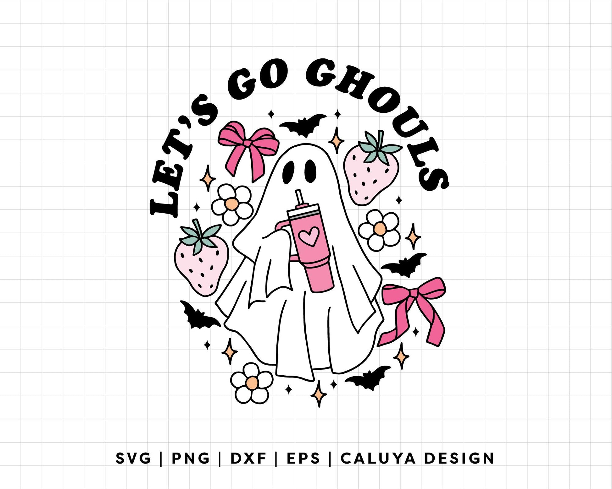 FREE Girl Ghost SVG | Let's Go Ghouls SVG