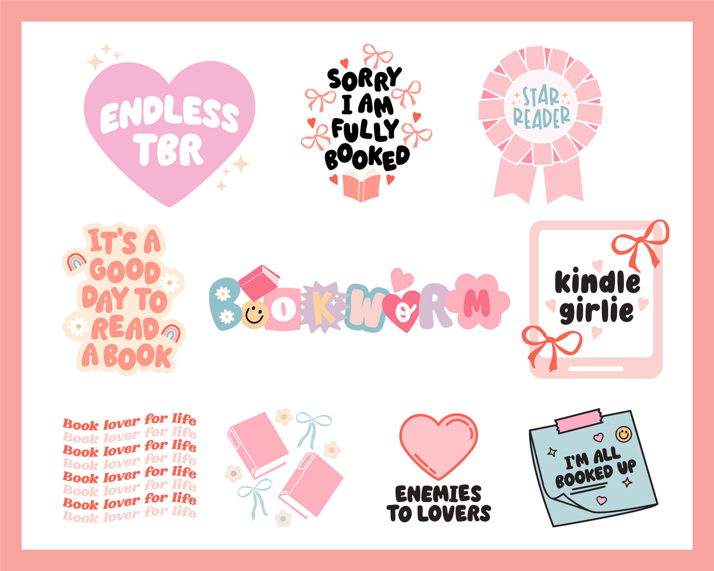 Book Lovers SVG Bundle | 20 Pack