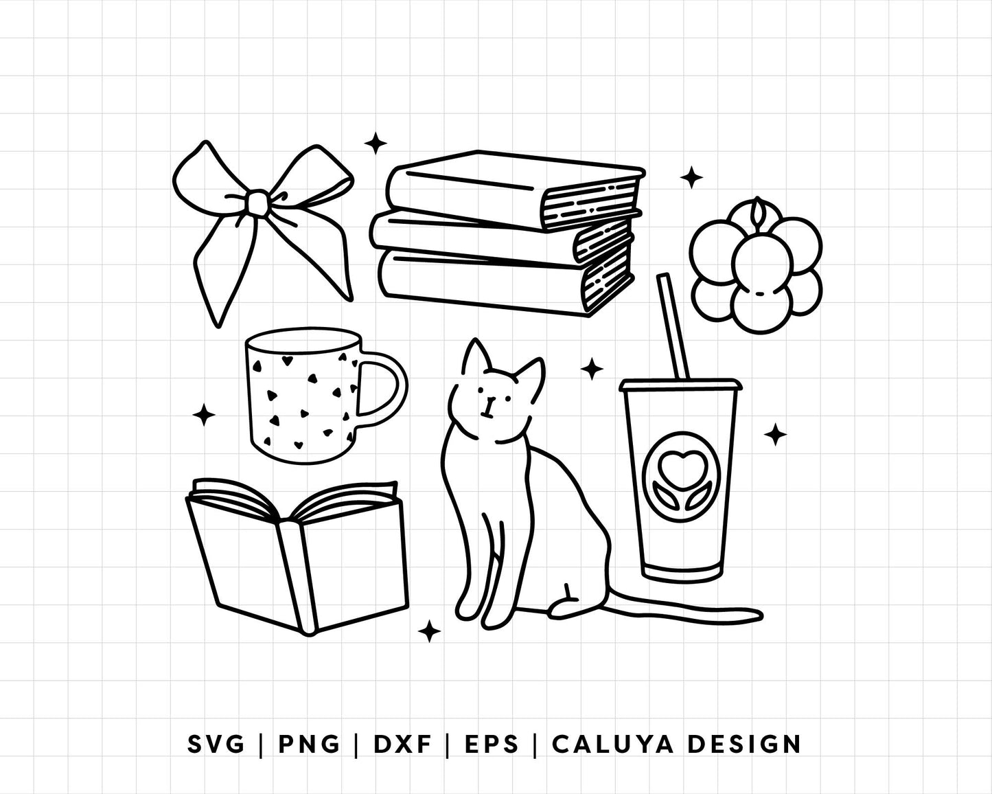 FREE Cat Doodle SVG | Cozy Doodle SVG