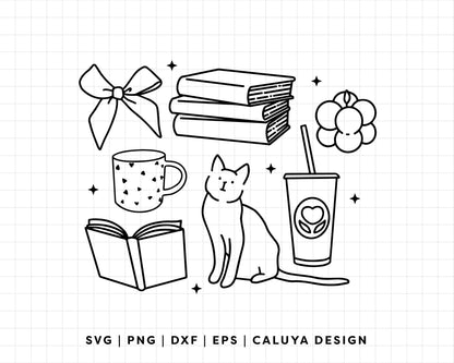 FREE Cat Doodle SVG | Cozy Doodle SVG