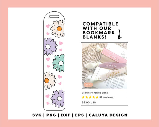 Bookmark Template SVG | Happy Daisy SVG