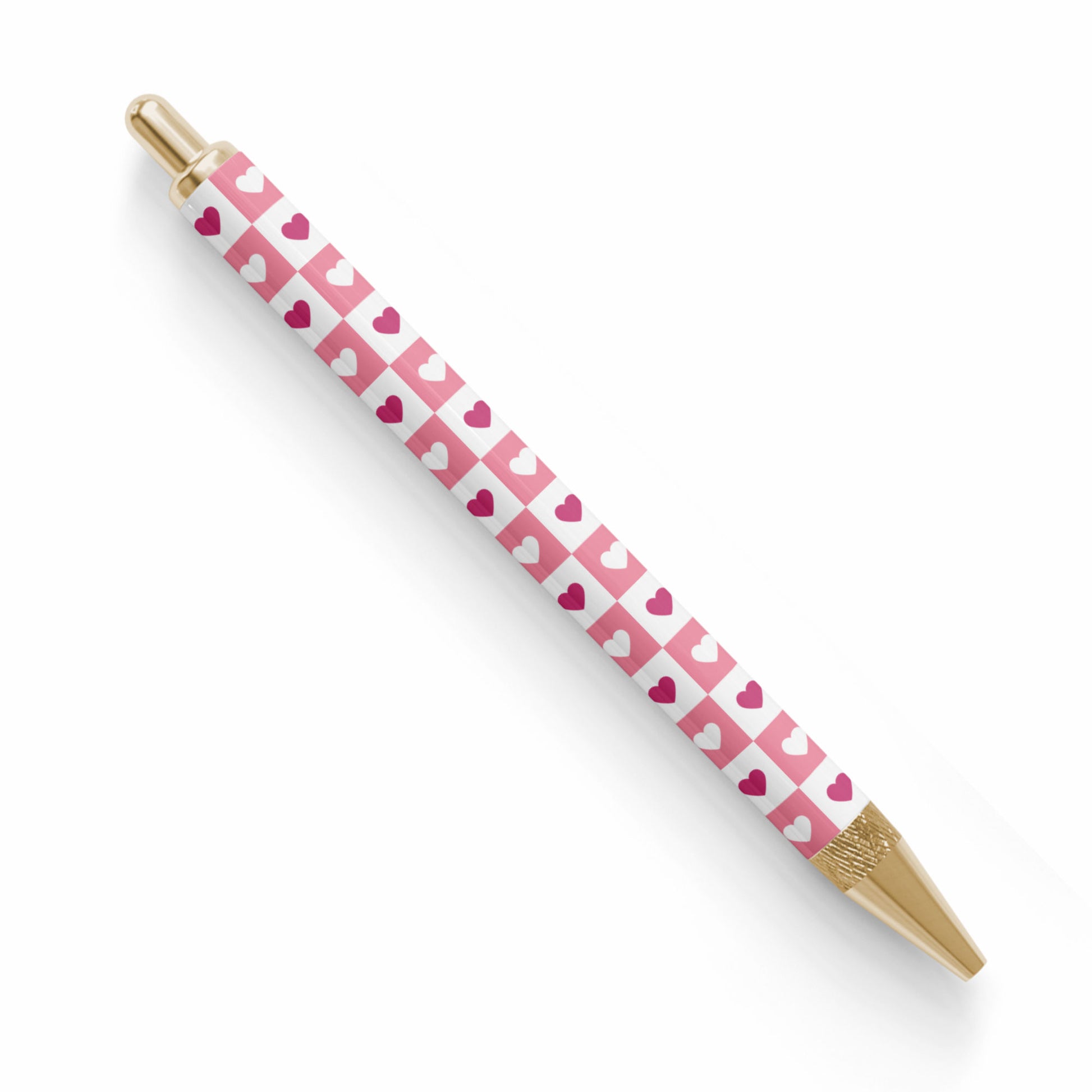 Pen UV DTF Wrap | Checkered Heart