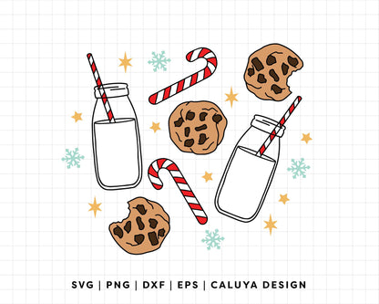 FREE Christmas Milk and Cookie SVG | Holiday SVG