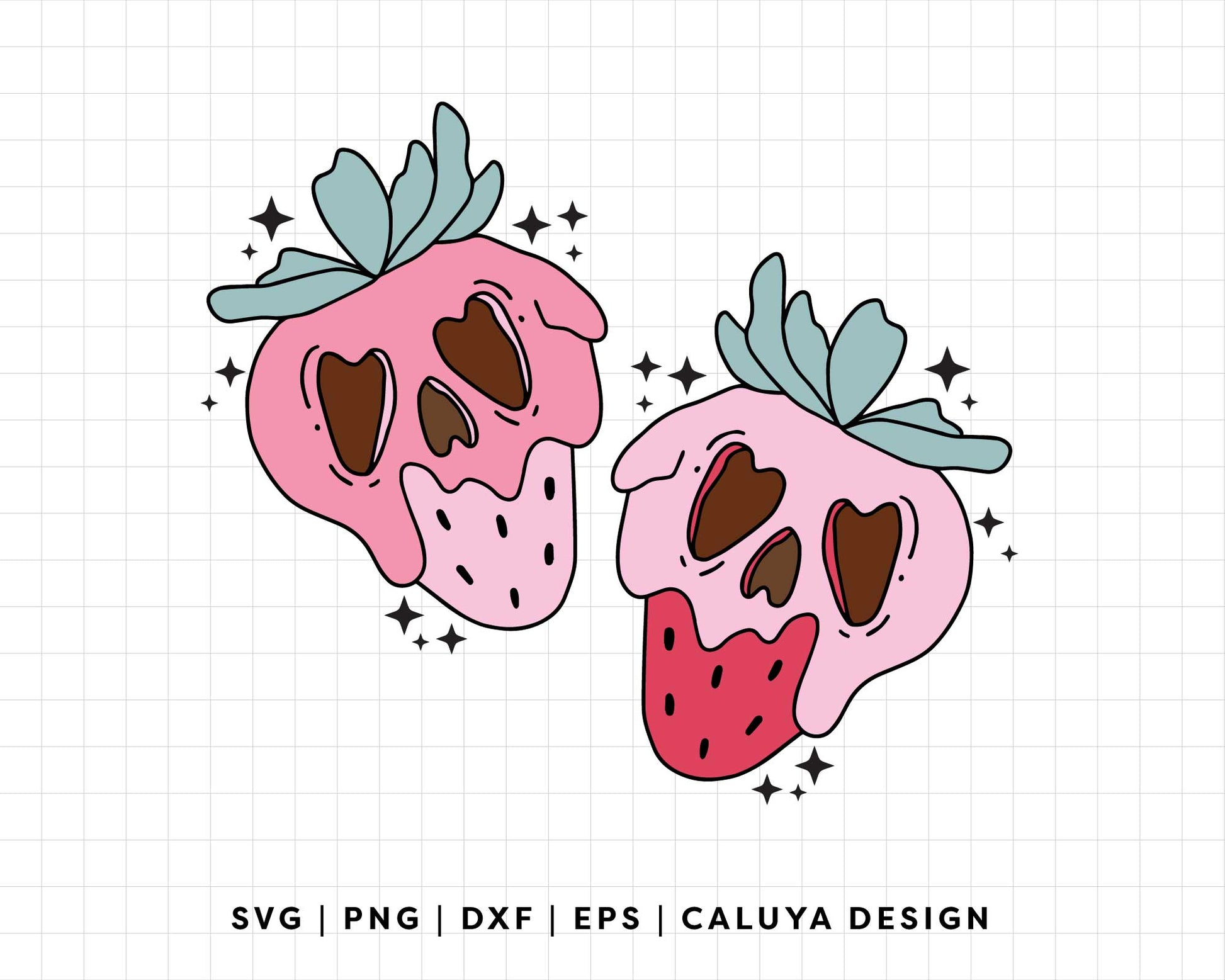 FREE Poisoned Strawberry SVG | Spooky Vibes SVG