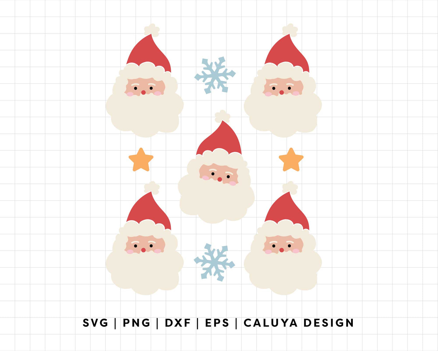 FREE Cute Santa Set SVG | Santa Claus SVG