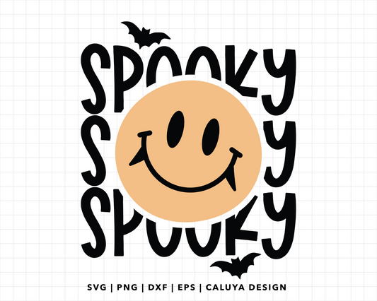 FREE Retro Spooky SVG | Halloween SVG Cut File for Cricut, Cameo Silhouette | Free SVG Cut File