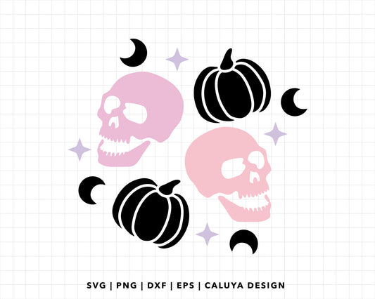 FREE Halloween SVG | Pumpkin SVG | Skull SVG Cut File for Cricut, Cameo Silhouette | Free SVG Cut File