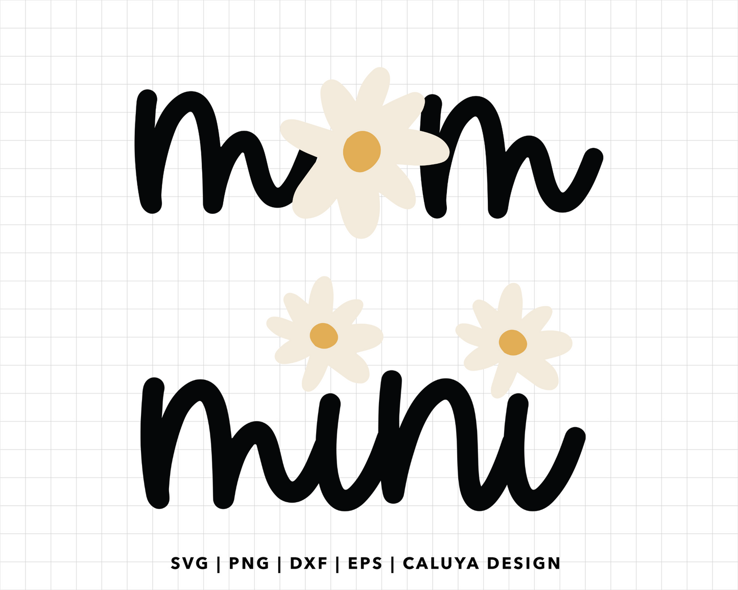 FREE Mom and Mini SVG | Mommy and Me Matching SVG Cut File for Cricut, Cameo Silhouette | Free SVG Cut File