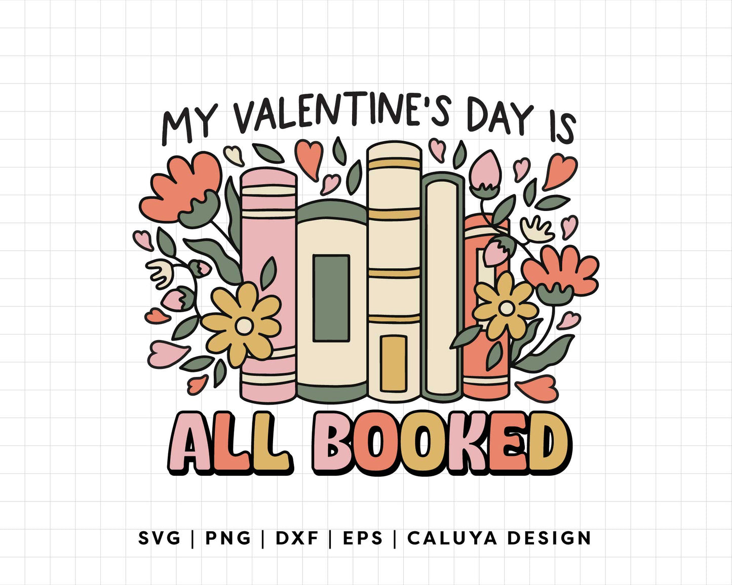 FREE My Valentines Day All Booked SVG | Valentine Book SVG