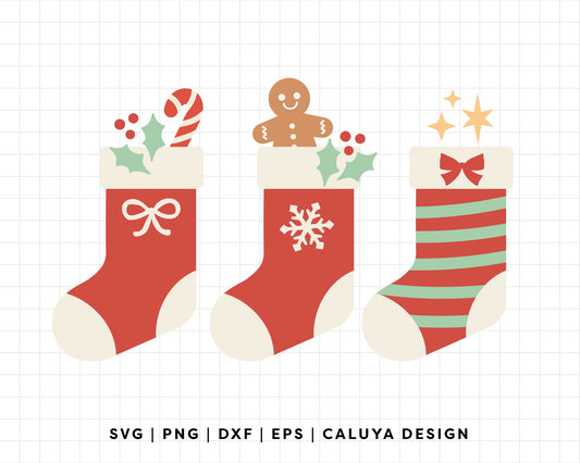 FREE Christmas Stocking SVG | Classic Stockings SVG