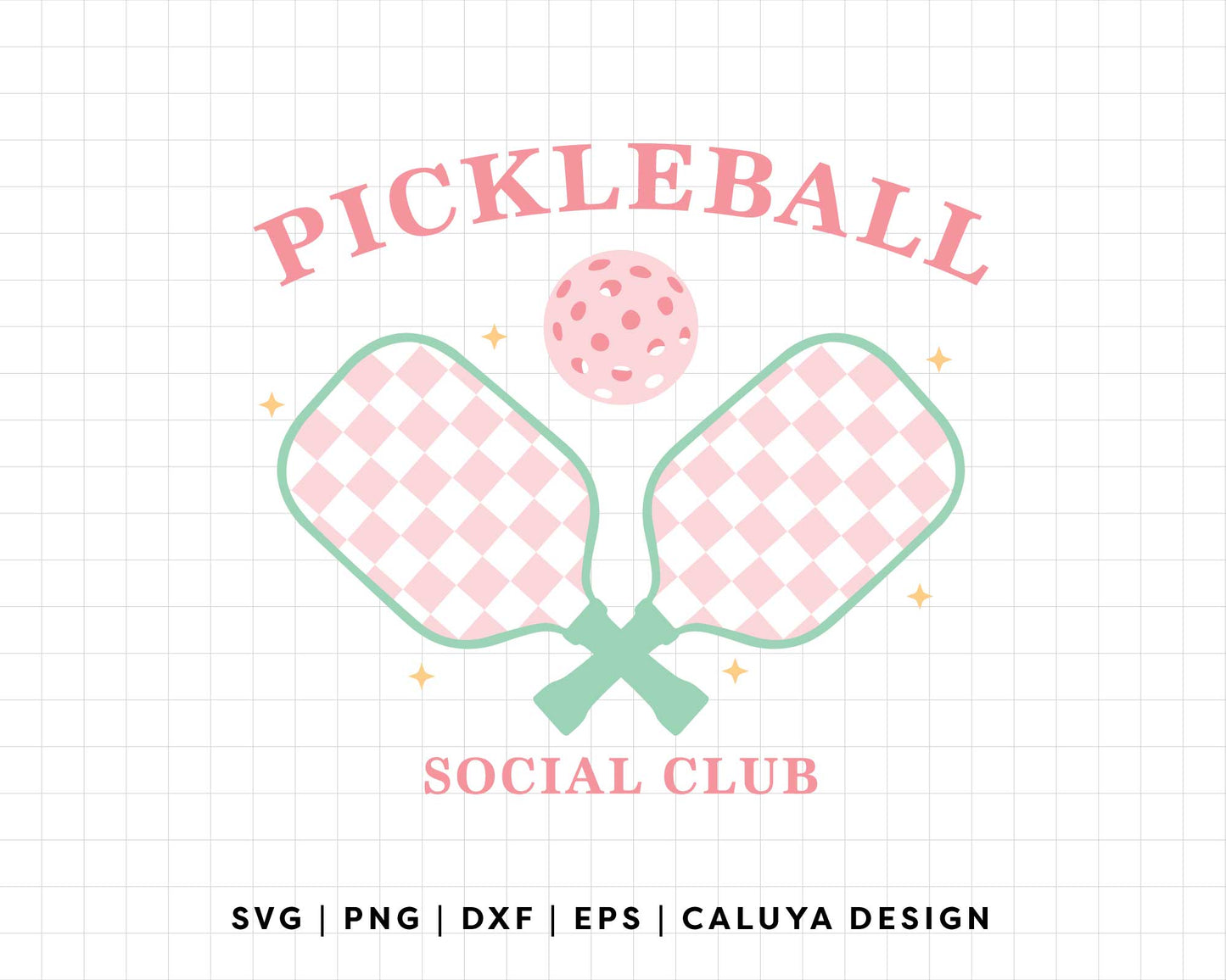FREE Pickleball Social Club SVG | Pickleball Shirt SVG