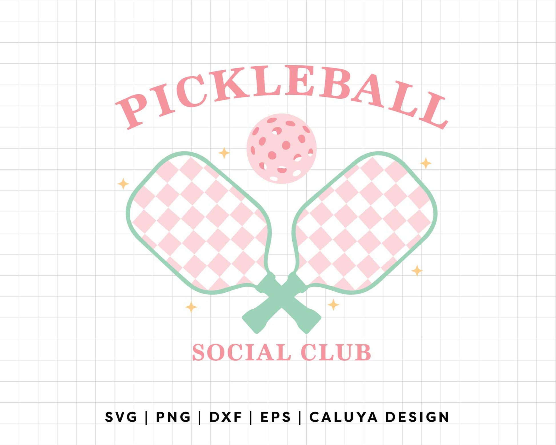 FREE Pickleball Social Club SVG | Pickleball Shirt SVG