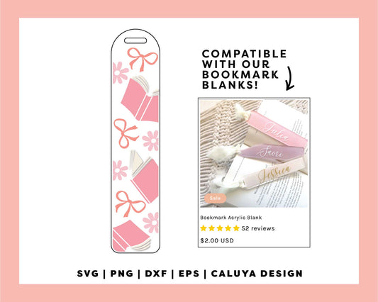 Bookmark Template SVG | Book And Bows SVG