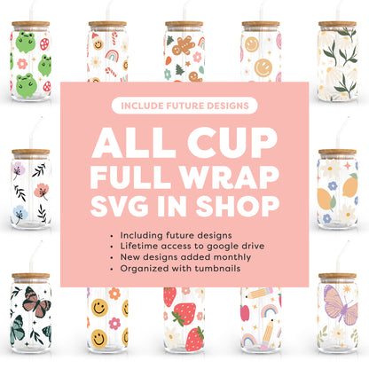 ALL CUP WRAP SVG IN STORE | Including Future Designs