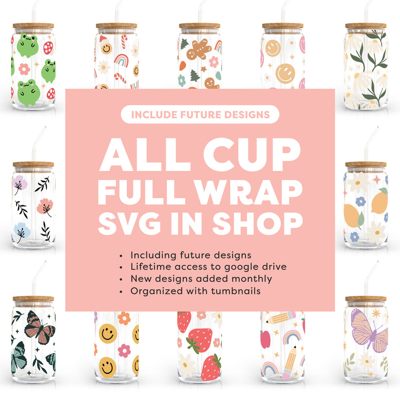 ALL CUP WRAP SVG IN STORE | Including Future Designs – Caluya Design