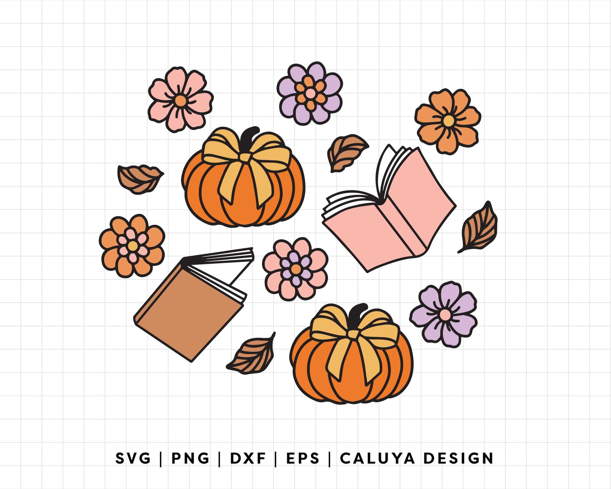 FREE Fall Pumpkin SVG | Reading Season SVG