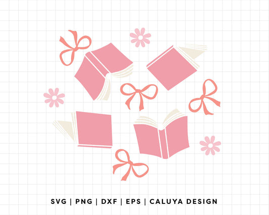FREE Bow & Book SVG | Girly Ribbon & Book SVG