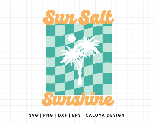 FREE Retro Palm Tree SVG | Summer Quotes SVG