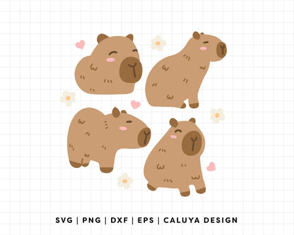 FREE Capybara SVG | Kawaii Capybara SVG